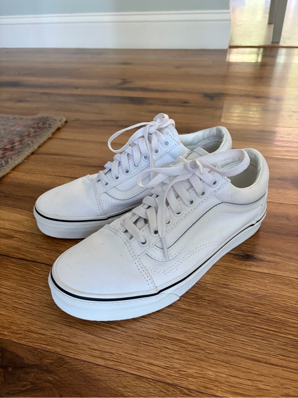 Vans Customs Old Skool white canvas
